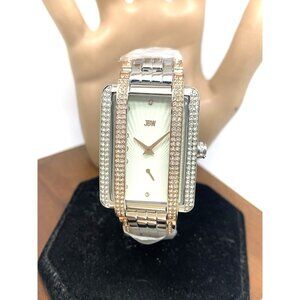JBW Women's Watch J6358D Mink Swiss Quartz Diamond Rose Gold Silver Steel 28mm